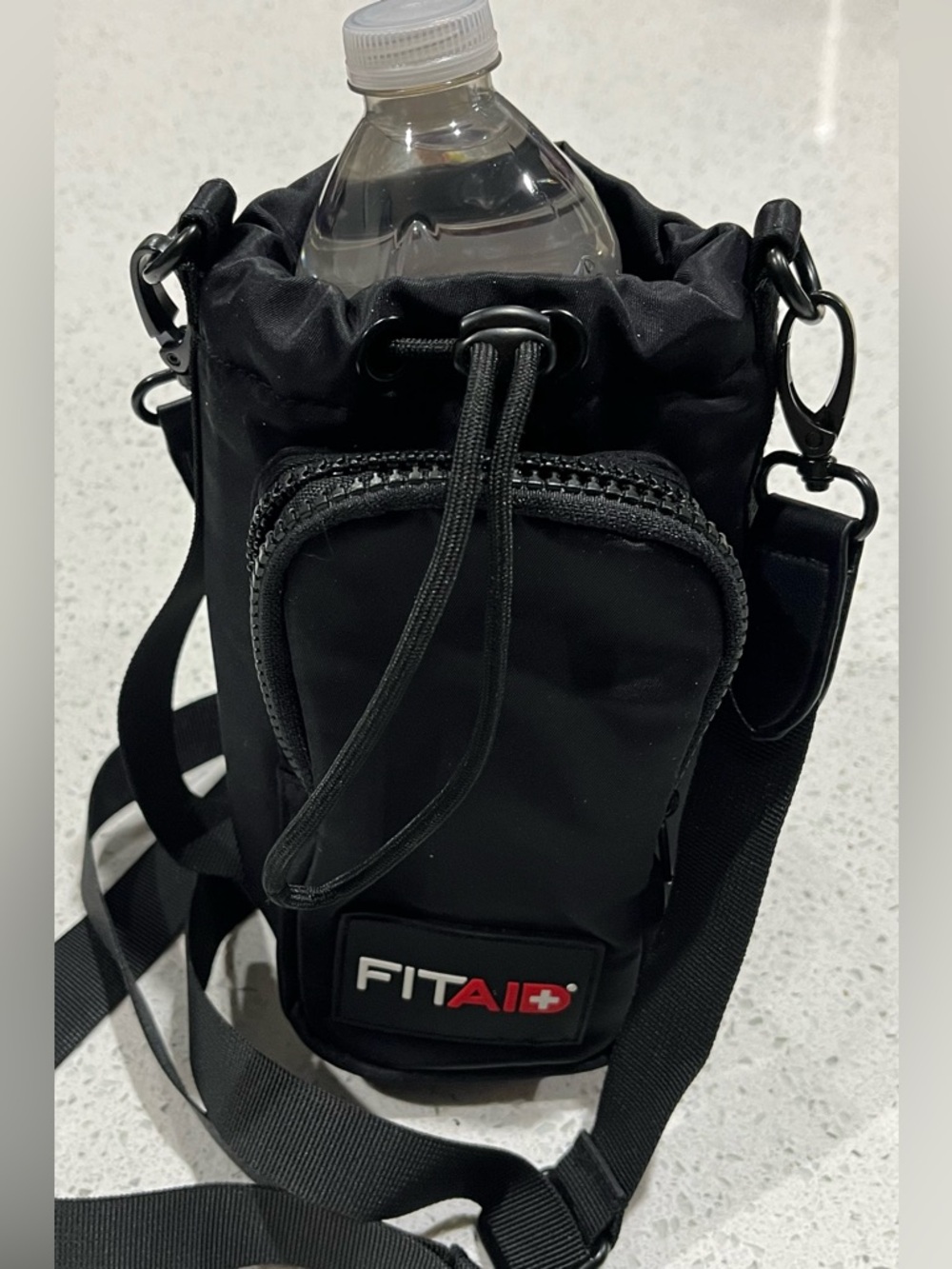 FitAid Insulated Adjustable Strap Water Bottle Carrier Bag - Picture 4 of 10